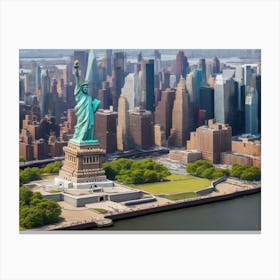 Statue Of Liberty In New York City Canvas Print