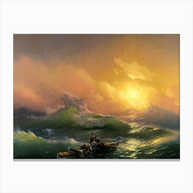 Ivan Aivazovsky "The Ninth Wave" 1850 Marine Art | Russian ~ Hovhannes Aivazovsky Canvas Print