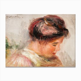 Head Of Young Girl (1905–1908) Canvas Print