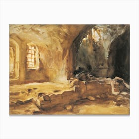 Ruined Cellar Arras (1918), John Singer Sargent Canvas Print
