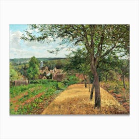 Orchards At Louveciennes (1872), Camille Pissarro Canvas Print