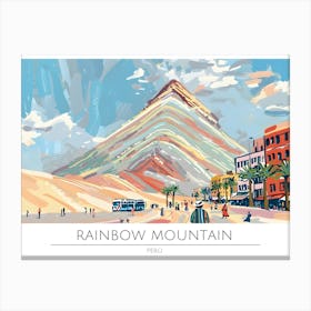 Rainbow Mountain Canvas Print