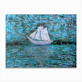 Sailboat In The Water Canvas Print