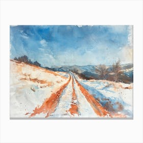 Winter Road 2 Canvas Print