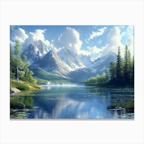 Nature 3d Beautiful Canvas Print