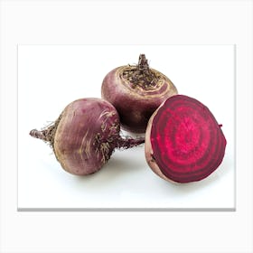 Beetroot isolated on white background. 8 Canvas Print