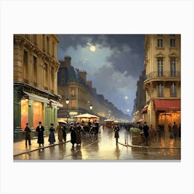 Parisian Nightlife 2 Canvas Print
