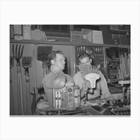 Member Of The United Producers And Consumers Cooperative Selecting A Drill, Phoenix, Arizona By Russell Lee Canvas Print