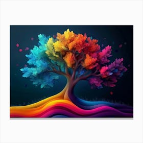 Colorful Tree 1 Canvas Print