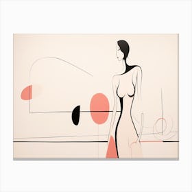 Abstract Of A Woman Canvas Print