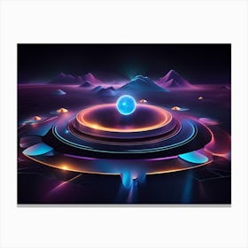 Futuristic Space Canvas Print