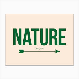 Nature – 300 yards that way. Canvas Print