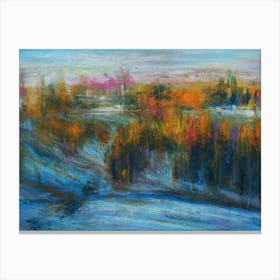 Landscape In Winter Canvas Print