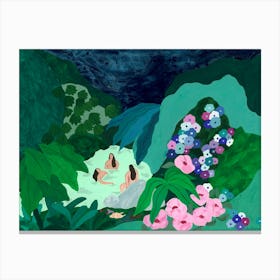 Swimming in Nature Canvas Print