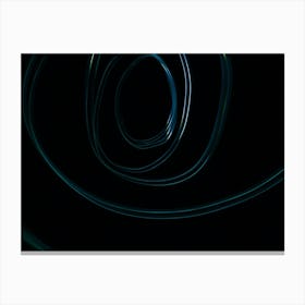 Glowing Abstract Curved Lines 5 Canvas Print