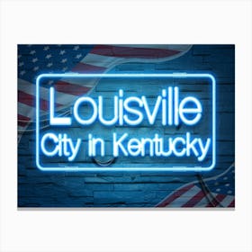 Louisville City In Kentucky Canvas Print