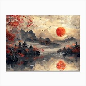 Asian Sunset Canvas Print