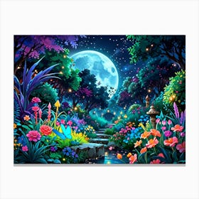 Night In The Garden Canvas Print