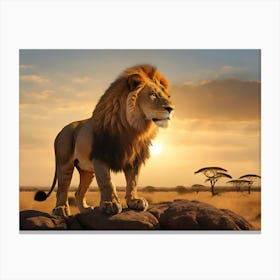 Lion King Paintings Art Print Canvas Print