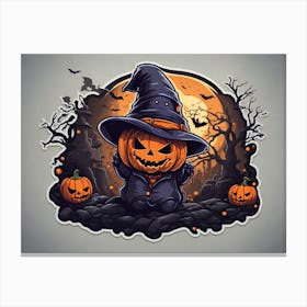 Halloween Pumpkin Canvas Print