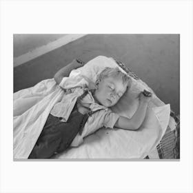 Little Boy Taking His Nap At The Work Projects Administration Nursery School At The Casa Grande Valley Farms, Pinal Canvas Print