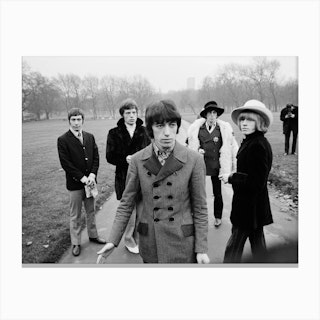 The Rolling Stones In Green Park 1967 Canvas Print