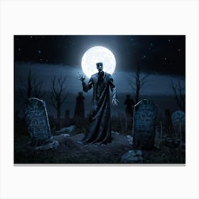 Graveyard 2 Canvas Print