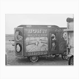 Circus Wagon Made By Mr, Whitmarsh, Alger I,E, Archer , Montana By Russell Lee Canvas Print