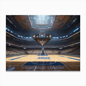 Basketball Court Canvas Print