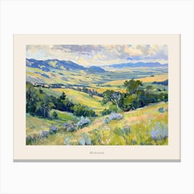 Western Landscapes Montana 3 Poster Canvas Print