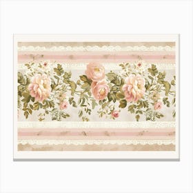 Roses And Lace Canvas Print