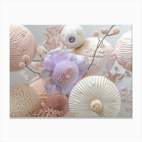 Sand And Seashells Canvas Print