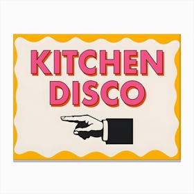 Kitchen Disco Canvas Print