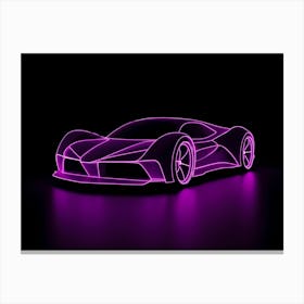 Neon Car 2 Canvas Print