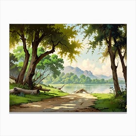 Landscape Painting 41 Canvas Print