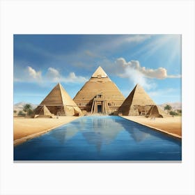 Pyramids Of Giza Canvas Print