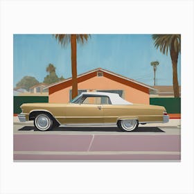 Los Angeles Abstract Low Rider Painting Canvas Print
