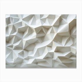 3d Geometric Abstract Design, Detailed And Textured, Clean Lines Canvas Print