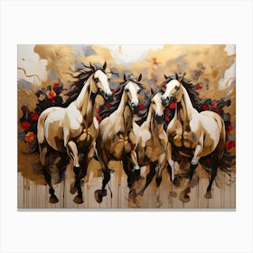 Horses Running 1 Canvas Print