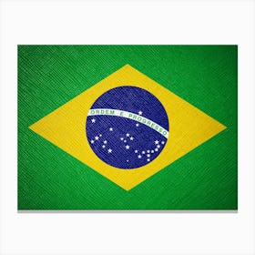 Brazil Flag 1 Canvas Print