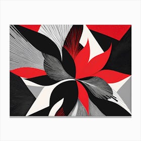 Abstract Flower Canvas Print, vector art Canvas Print