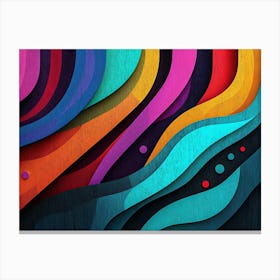 Colorful Colorful Depicting Diferent Canvas Print