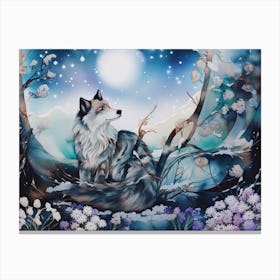 Winter Fox Canvas Print