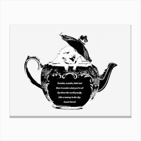 Dormouse in a Teapot from Alice in Wonderland Canvas Print