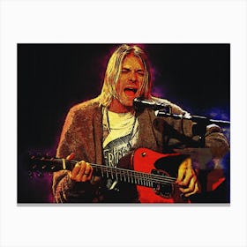 Spirit Of Kurt Cobain Live Mtv Unplugged Canvas Print
