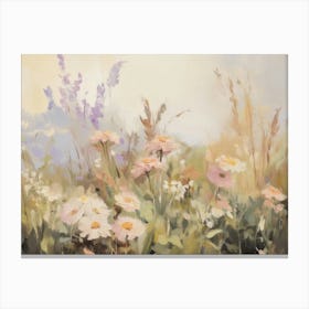 Daisies In The Meadow Canvas Print