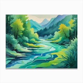 Landscape Painting 4 Canvas Print