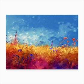 Field Of Poppies 4 Canvas Print