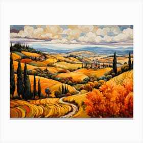 The Golden Groves of Florence Canvas Print