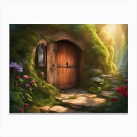 Fairy House In The Forest Canvas Print